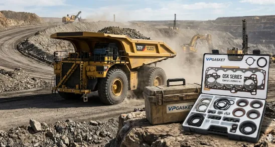 Heavy-duty Cummins Gasket Kit applied in mining and power generation QSK engine series.