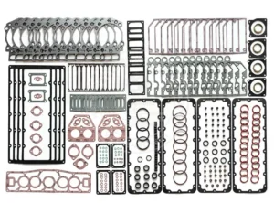 3800730 Cummins KTA38 upper engine gasket kit featuring heavy-duty cylinder head gaskets for V12 industrial engine repair