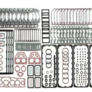 3800730 Cummins KTA38 upper engine gasket kit featuring heavy-duty cylinder head gaskets for V12 industrial engine repair