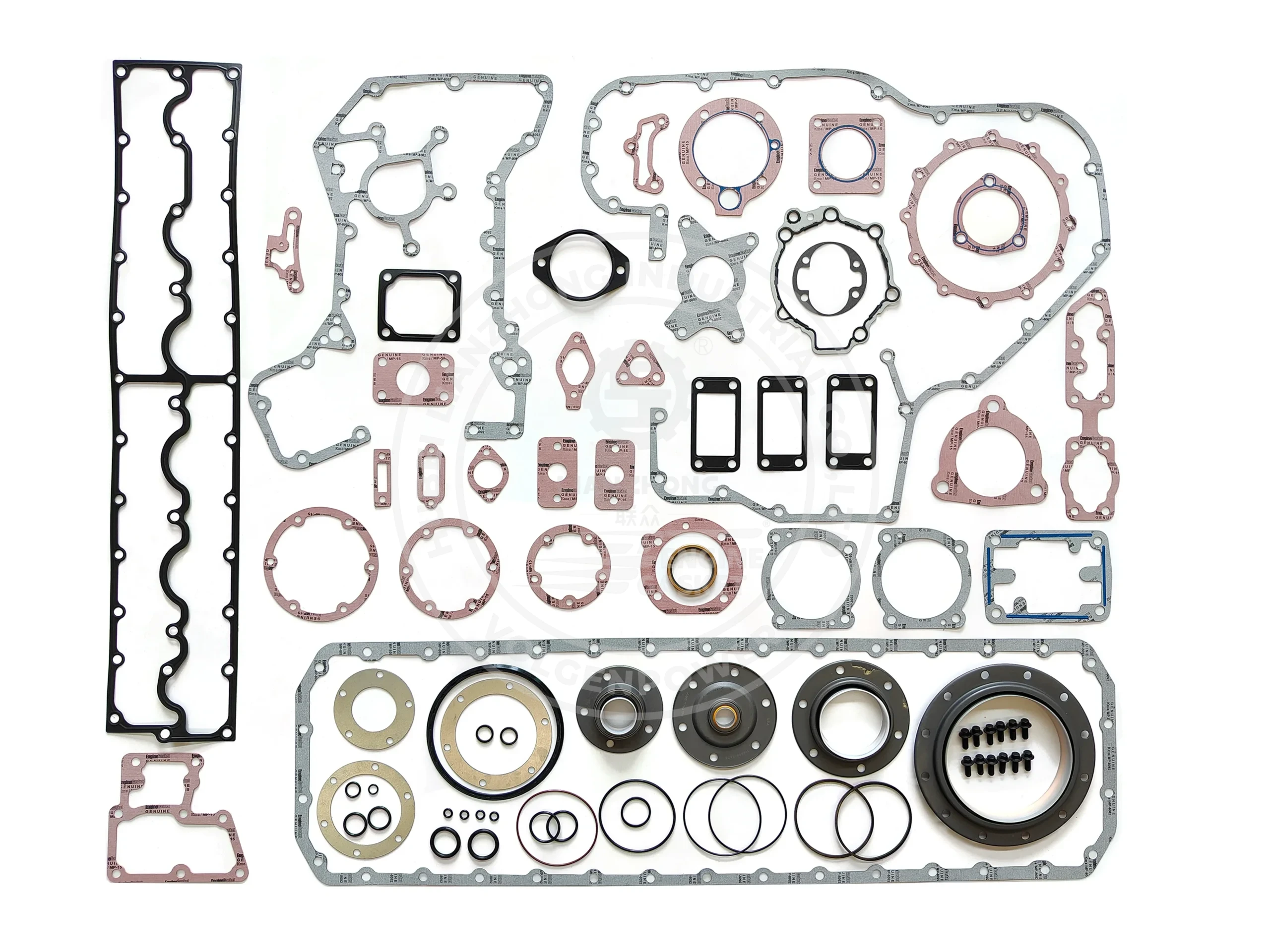 3803404 Cummins L10 lower engine gasket kit for bottom end overhaul and oil leak prevention
