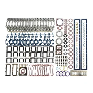 3804718 Cummins QST30 upper engine gasket kit featuring heavy-duty cylinder head gaskets for V12 industrial engines
