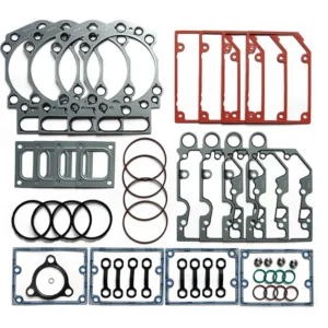 4352589 Cummins QSK50 single cylinder head gasket kit featuring high-strength fire rings and Viton seals for industrial V16 maintenance