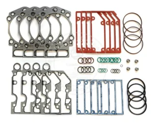 4352591 Cummins KTA50 cylinder head gasket kit featuring reinforced fire rings and high-pressure seals for V16 industrial engines