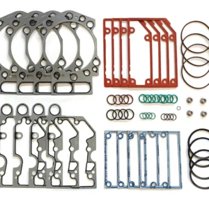4352591 Cummins KTA50 cylinder head gasket kit featuring reinforced fire rings and high-pressure seals for V16 industrial engines