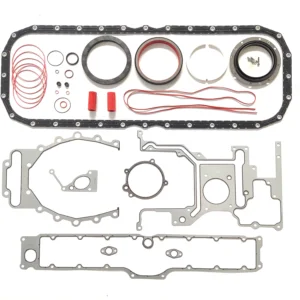 4955590 Cummins ISX15 lower engine gasket kit featuring heavy-duty oil pan seal and crankshaft seals