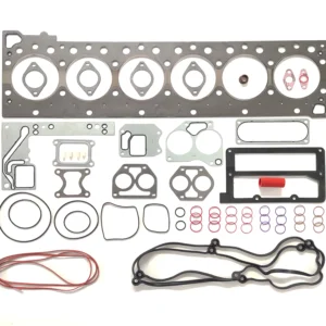 4955595 Cummins ISX15 upper engine gasket kit featuring multi-layer steel cylinder head gasket for heavy-duty repair