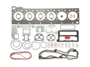 4955595 Cummins ISX15 upper engine gasket kit featuring multi-layer steel cylinder head gasket for heavy-duty repair