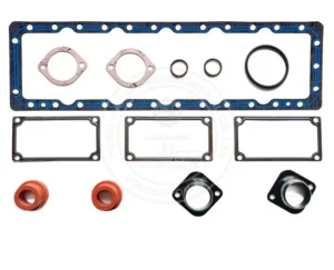 4956055 Cummins QSK38 aftercooler gasket kit featuring high-temperature seals for heavy-duty charge air coolers