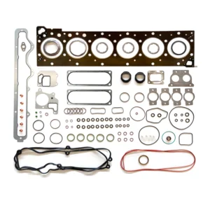 5406187 Cummins ISX15 upper engine gasket kit featuring multi-layer steel head gasket for top-end overhaul
