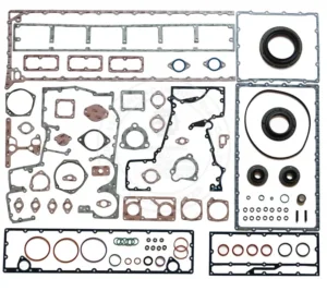 5648382 Cummins QSK19 lower engine gasket kit featuring heavy-duty crankshaft seals and oil pan gaskets for industrial overhaul