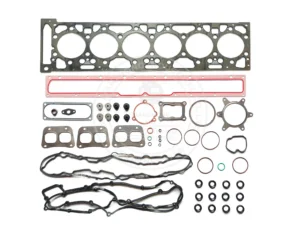 6547549 Cummins QSM15 upper engine gasket kit featuring multi-layer steel head gasket for heavy-duty top end repair