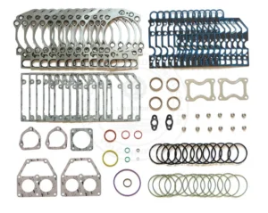 6572081 Cummins QSK38 upper engine gasket kit featuring high-performance MLS head gaskets for V12 overhaul