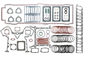 6572082 Cummins QSK38 lower engine gasket kit featuring heavy-duty main seals for V12 industrial overhaul
