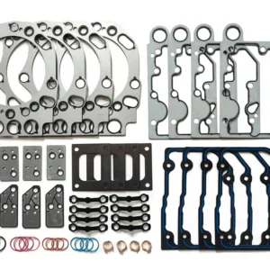 4089200 Cummins QSK60 cylinder head gasket kit featuring reinforced fire rings and high-pressure MLS seals for V16 industrial engines