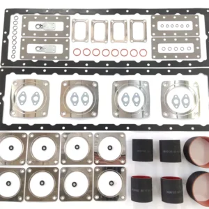 4089201 Cummins QSK60 aftercooler quadrant gasket kit featuring high-temperature air-system seals for V16 industrial engine maintenance