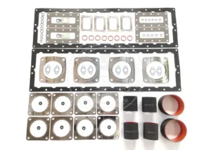 4089203 Cummins QSK60 turbo and intercooler gasket kit featuring Multi-Layer Steel (MLS) exhaust seals and high-temp intake gaskets for V16 engines