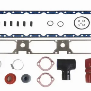 4089232 Cummins QSK45 aftercooler gasket kit featuring high-temperature air-system seals for V12 industrial engine maintenance