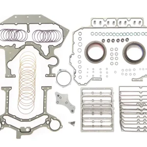4089305 Cummins QSK60 lower engine gasket kit featuring heavy-duty main seals and reinforced oil pan gaskets for V16 industrial overhaul
