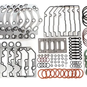 4376326 Cummins QSK60 cylinder head gasket kit featuring advanced fire rings and high-pressure MLS seals for V16 industrial engines