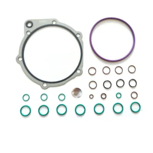 4956002 Cummins QSK60 fuel system gasket kit featuring high-pressure Viton O-rings and MCRS injector seals for V16 industrial engines