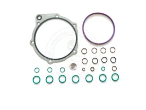 4956002 Cummins QSK60 fuel system gasket kit featuring high-pressure Viton O-rings and MCRS injector seals for V16 industrial engines
