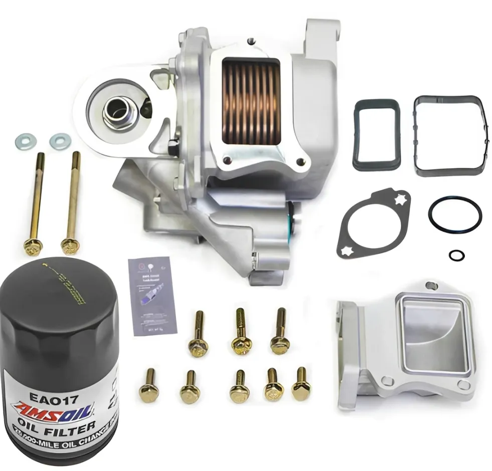 Premium aftermarket 12 valve Cummins oil cooler upgrade kit and seals