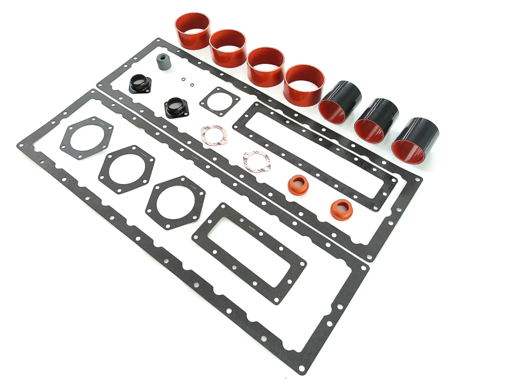 Complete layout of the 5579117 air intake system gasket kit for QSK78 engines