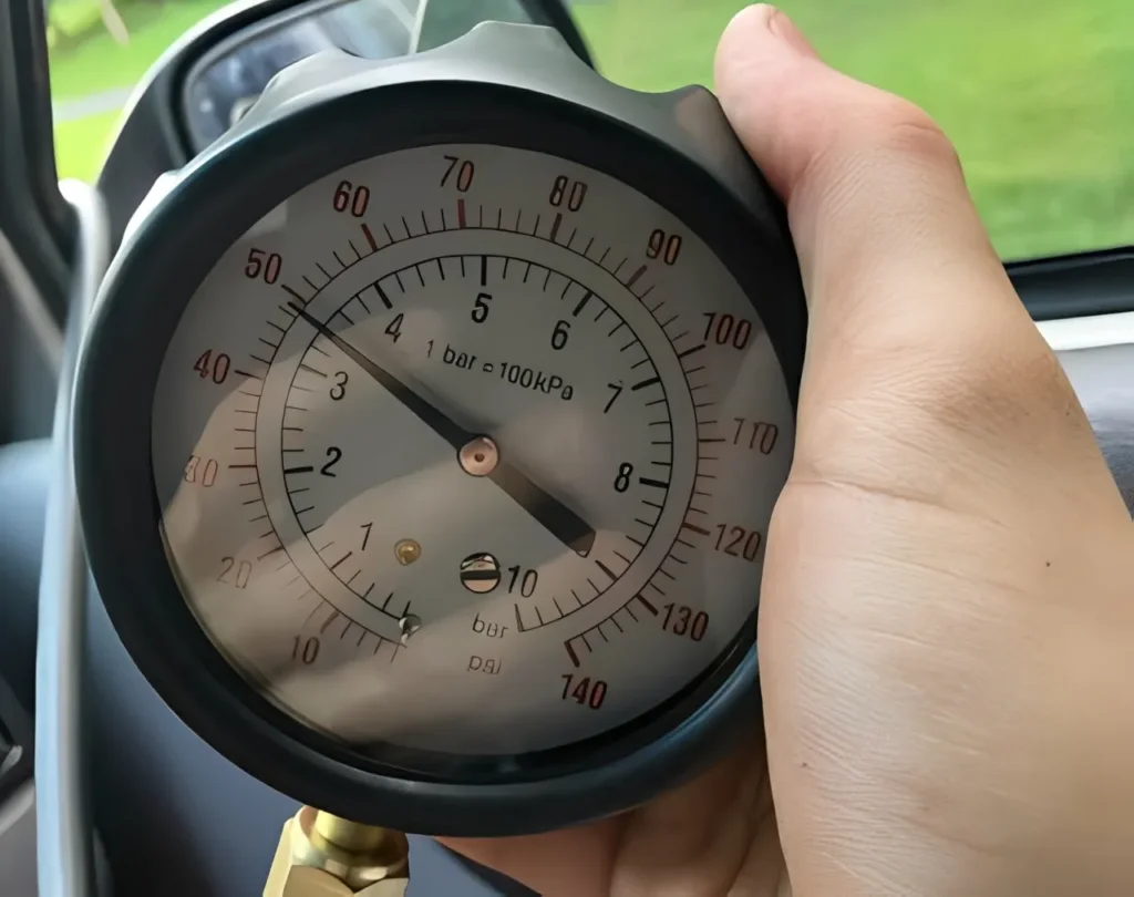mechanical oil pressure gauge testing engine