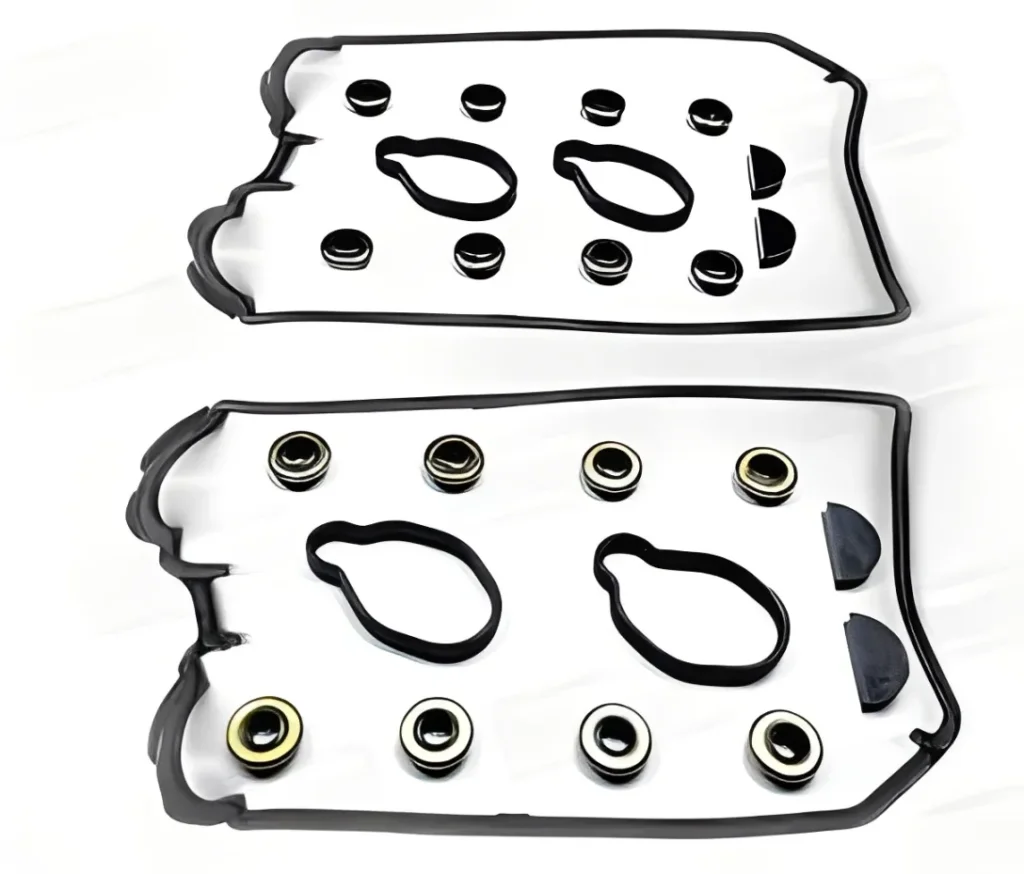Complete Camshaft Cover Gasket Kit components laid out