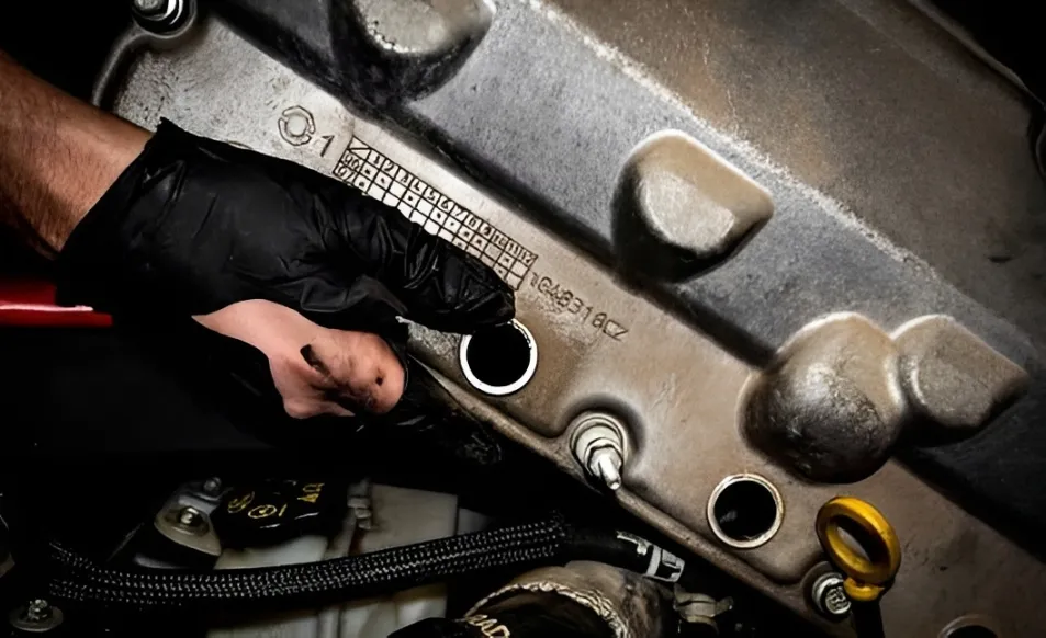 Preparing heavy duty engine block for a new air compressor gasket kit
