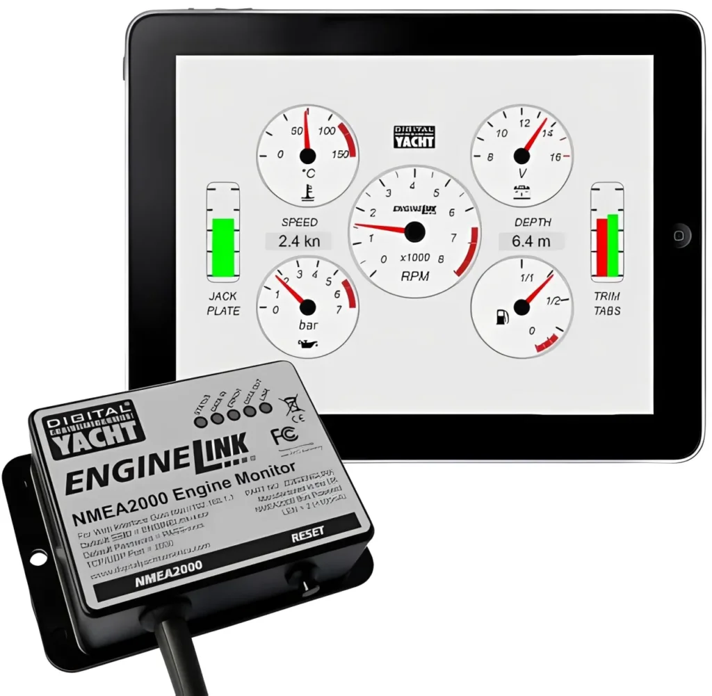Digital interface showing engine data for accurate verification.