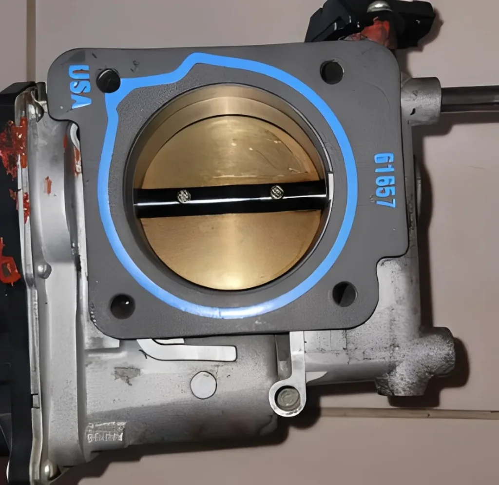 Flowchart comparing throttle body gasket leak evidence with idle relearn evidence
