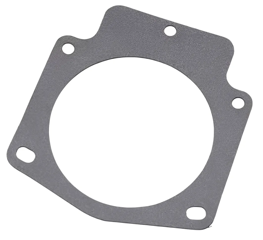 Throttle body label, engine ID, gasket measurements, and flange photos