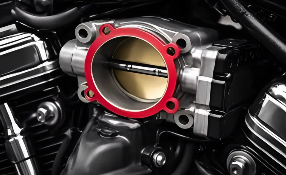 Throttle body gasket fitment verification using the old part.
