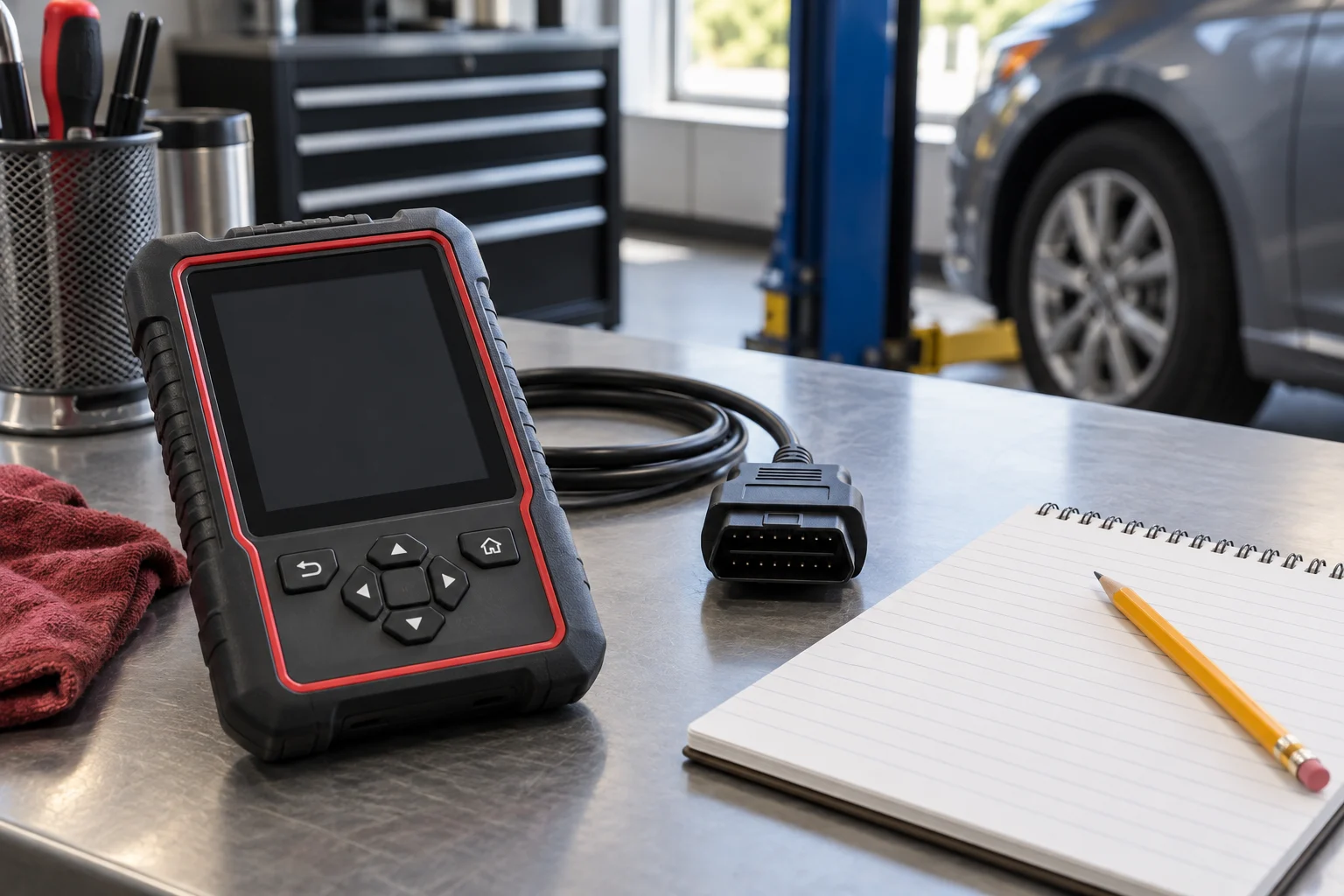 Diagnostic equipment for documenting a repair estimate